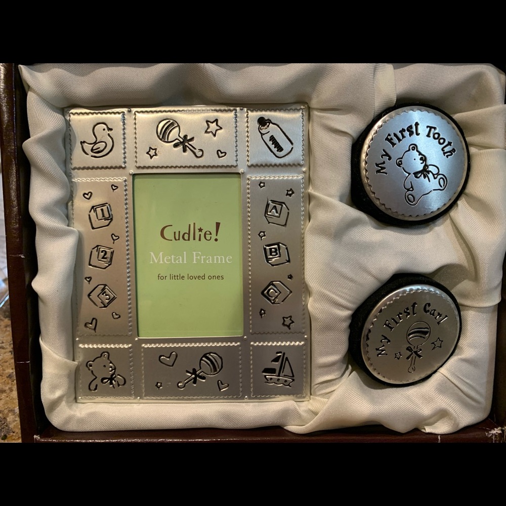 Baby Firsts Keepsake Frame, Curl, and Tooth Boxes
